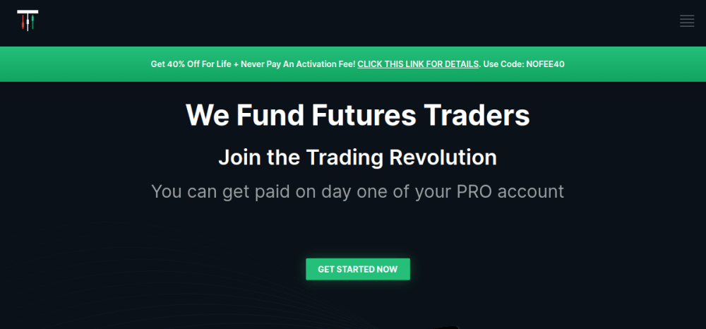 TakeProfitTrader homepage